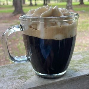 2 Clear Glass Coffee Mug